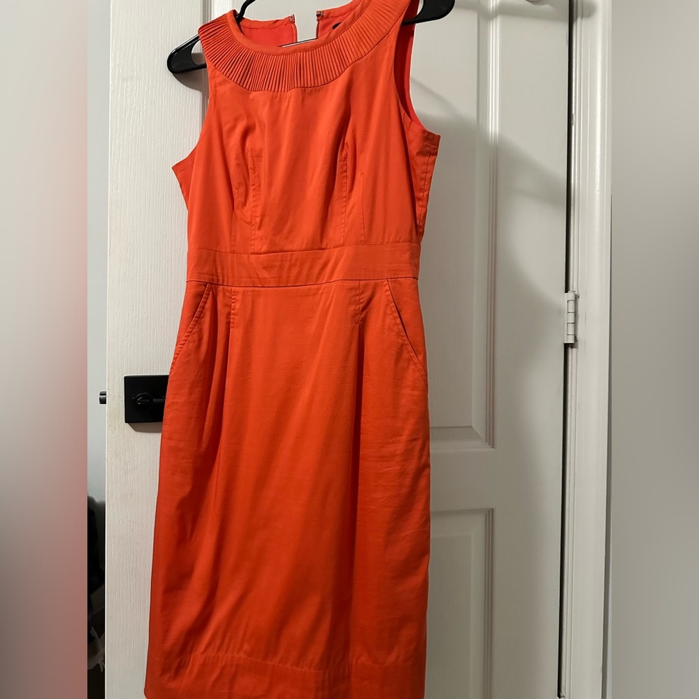 Red work dress